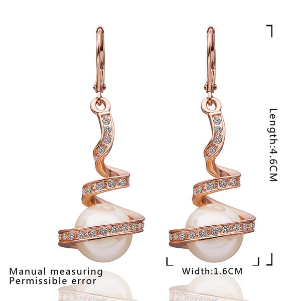 Spiral Pearl Studs-0