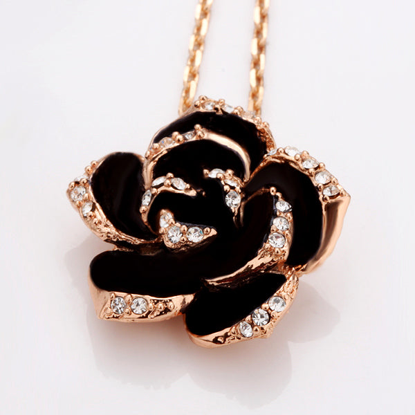 Black Rose Pendant -1