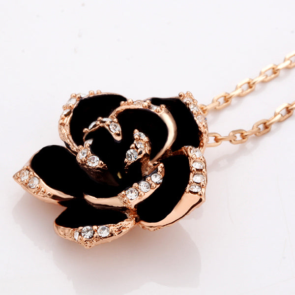 Black Rose Pendant -1