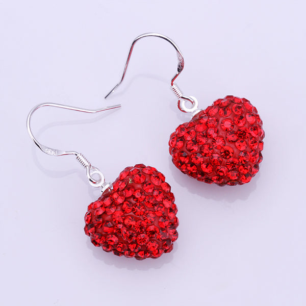 Silver Red EarRings-20