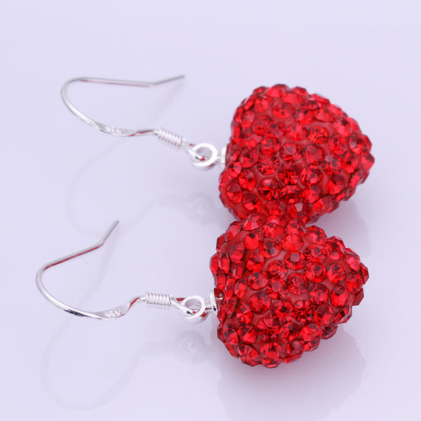 Silver Red EarRings-20