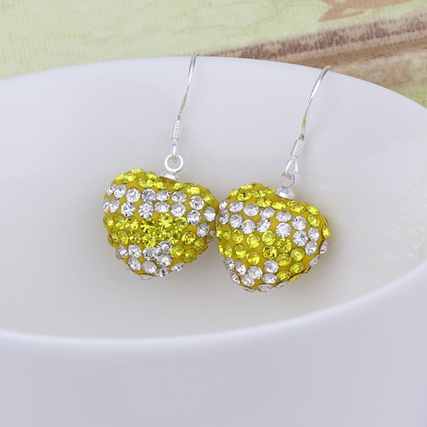 Silver Yellow EarRings-21