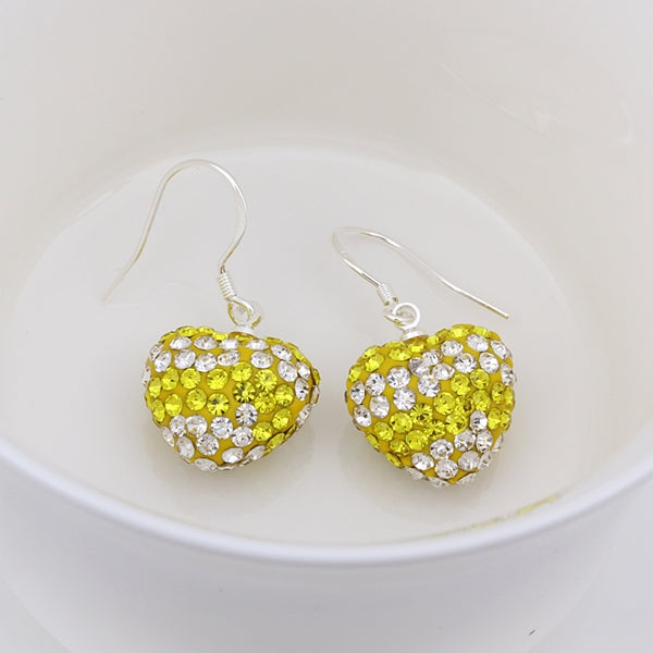 Silver Yellow EarRings-21