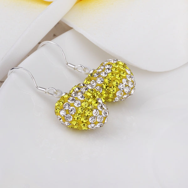 Silver Yellow EarRings-21
