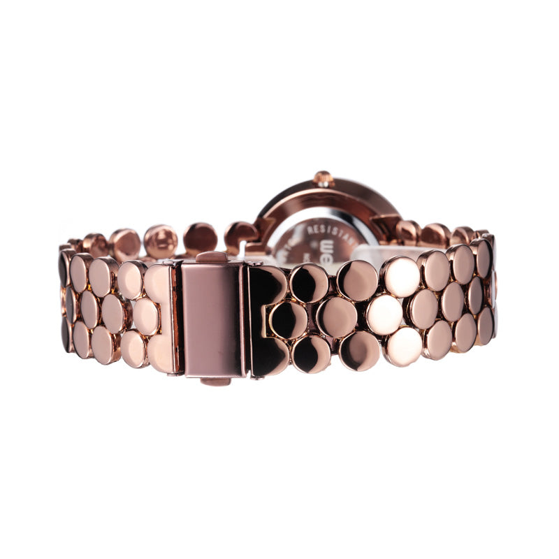Elegant Rose Gold Crystal Ladies Watch