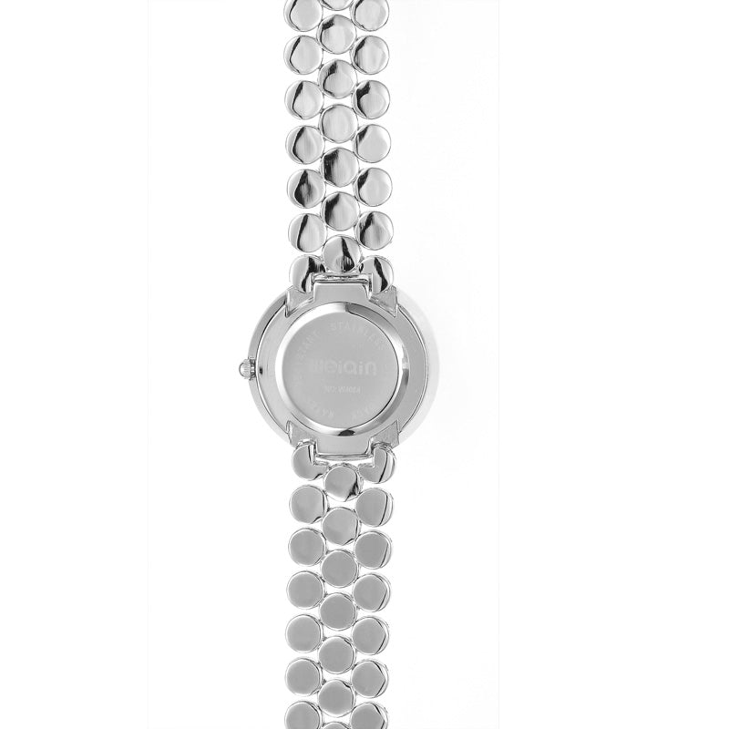 Elegant Rose Gold silver Crystal Watch