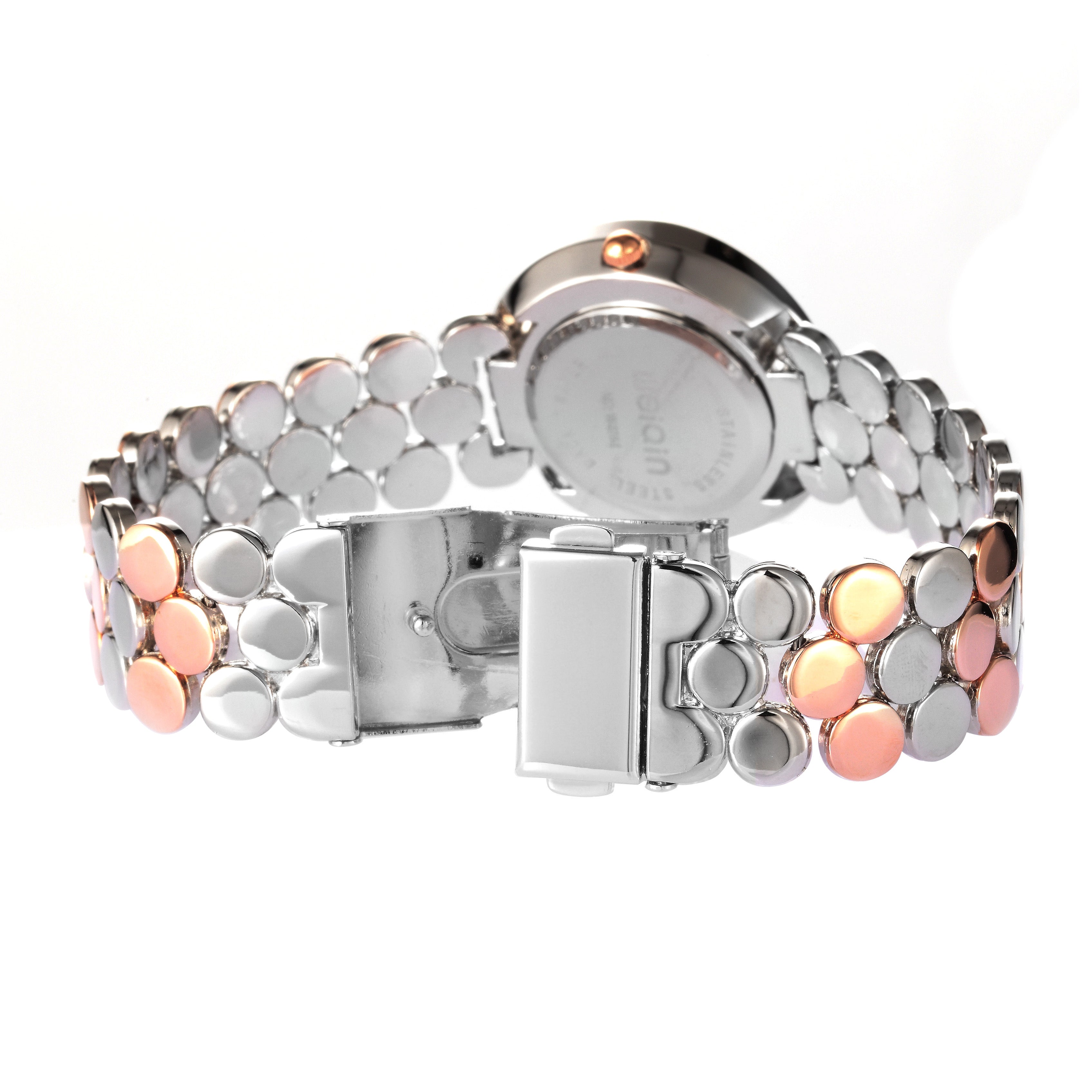 Elegant Rose Gold silver Crystal Watch