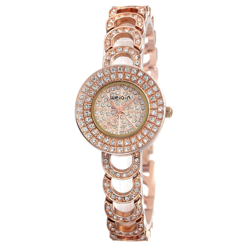Midnight Sparkle Rose Gold Quartz Watch