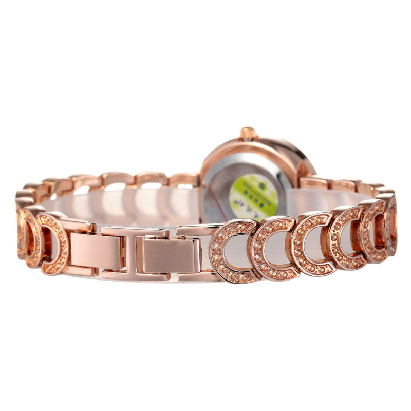 Midnight Sparkle Rose Gold Quartz Watch