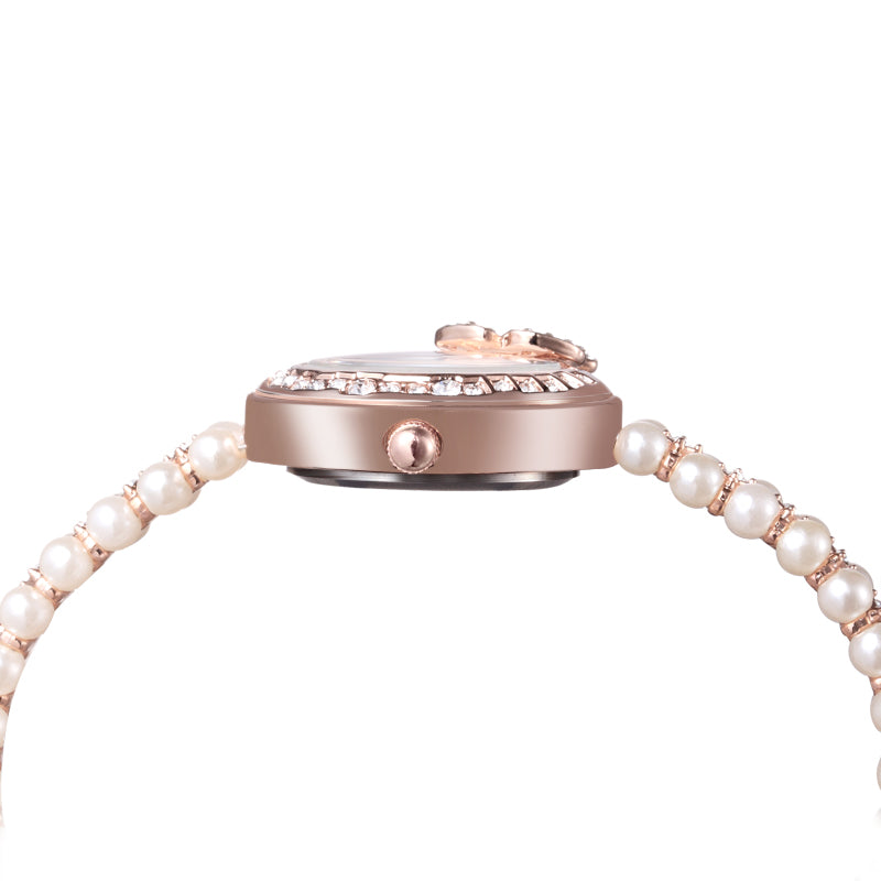 Butterfly Pearls Crystal Watch